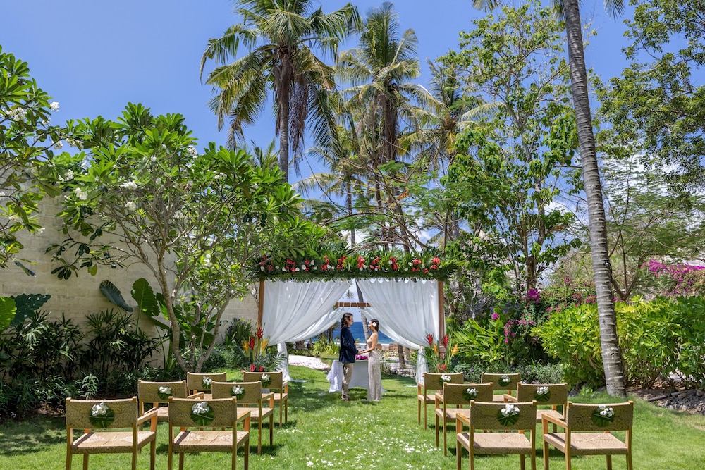 Outdoor wedding area
