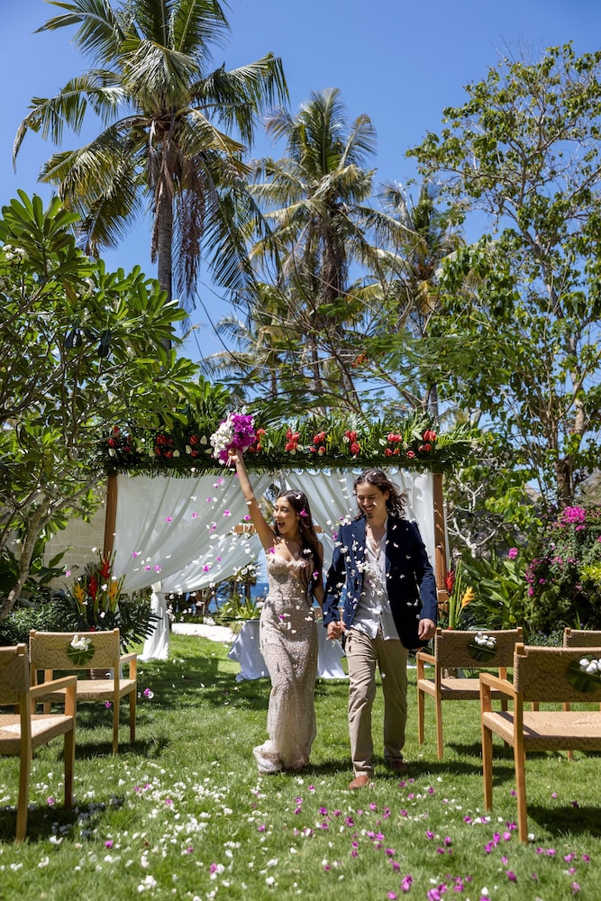 Outdoor wedding area