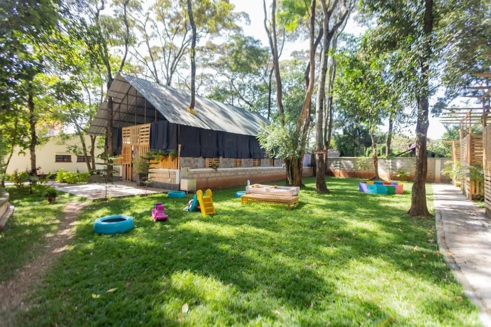Outdoor wedding area