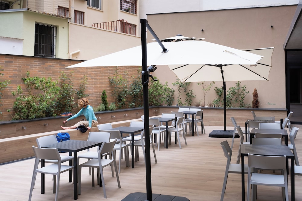 Outdoor banquet area