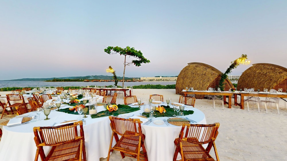 Outdoor banquet area