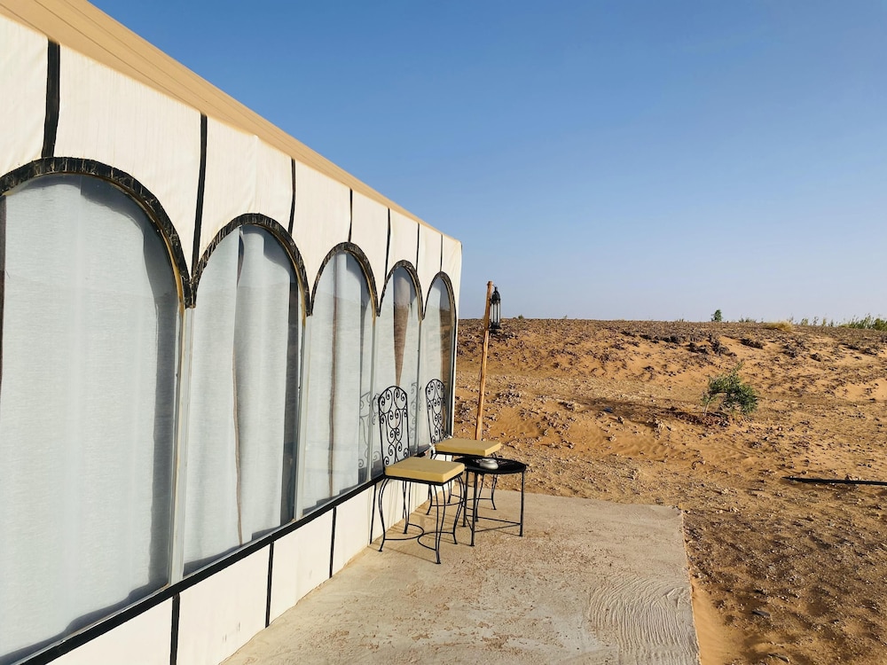 Outdoor banquet area