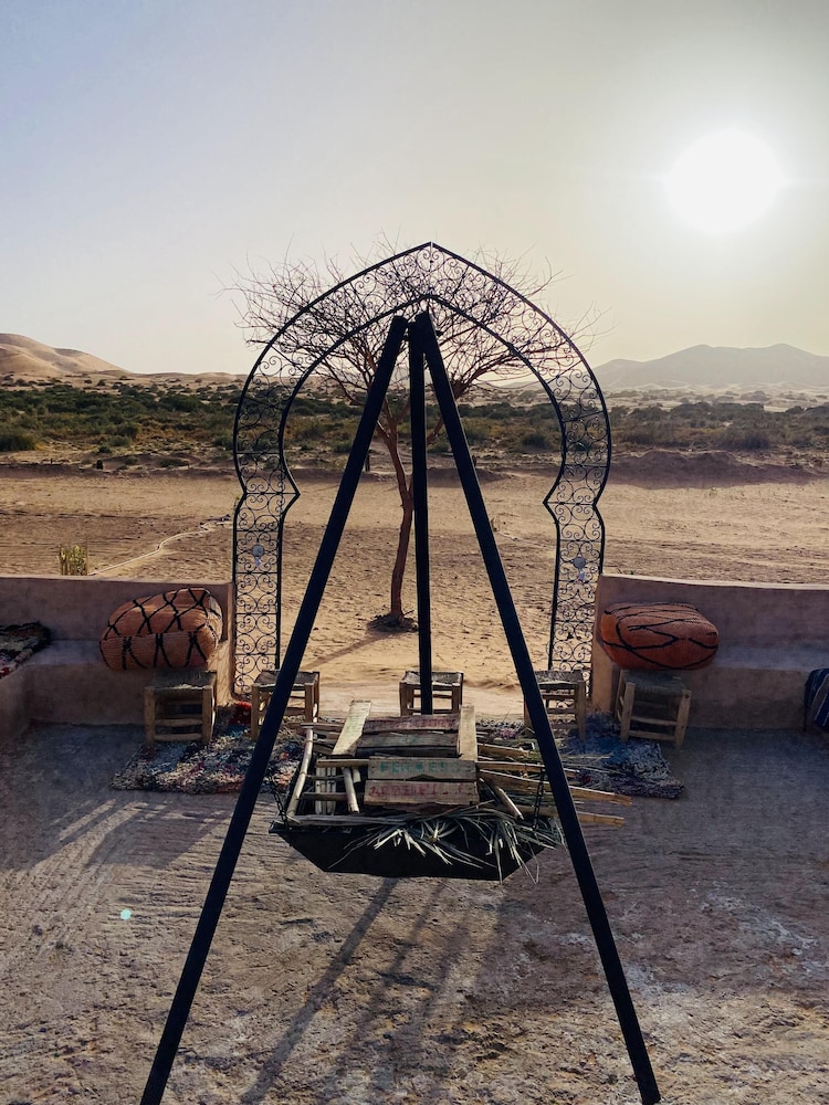 Outdoor banquet area