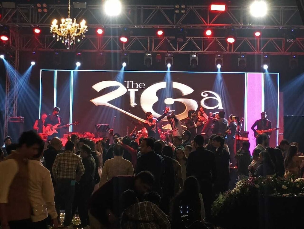 Outdoor wedding area