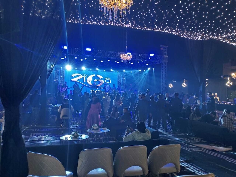 Outdoor wedding area