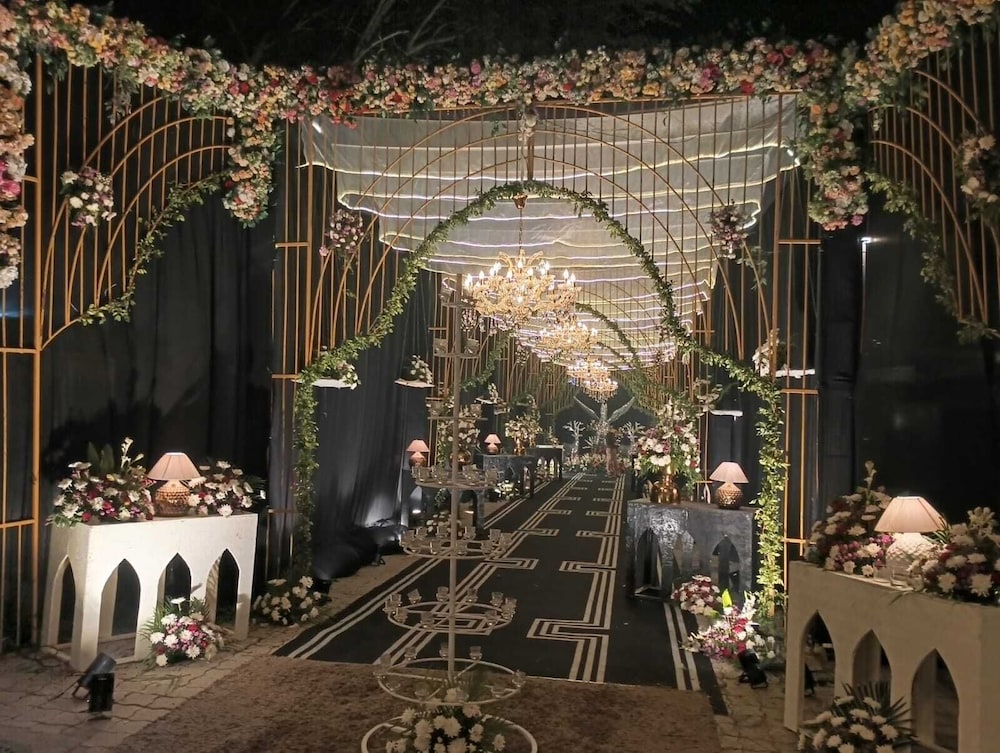 Outdoor wedding area