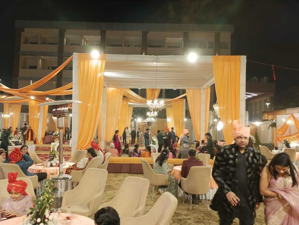 Outdoor wedding area