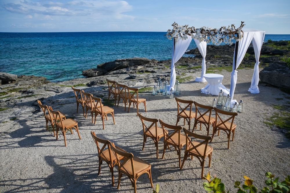 Outdoor wedding area