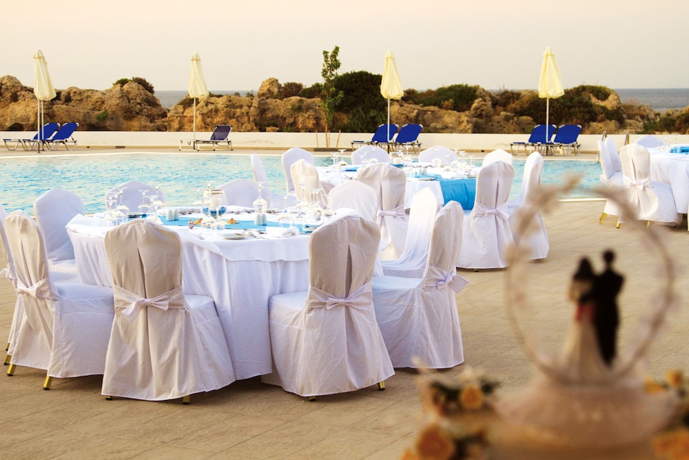 Outdoor wedding area