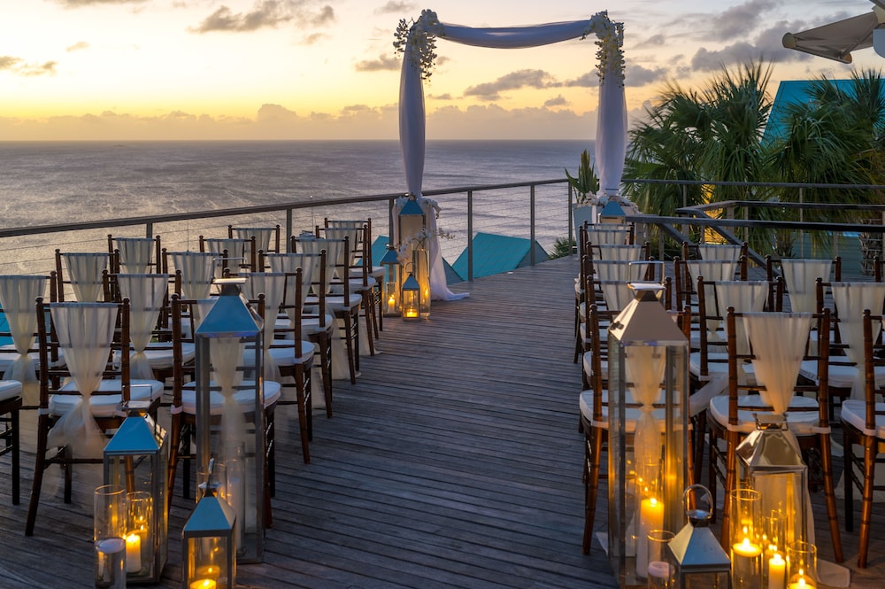 Outdoor wedding area