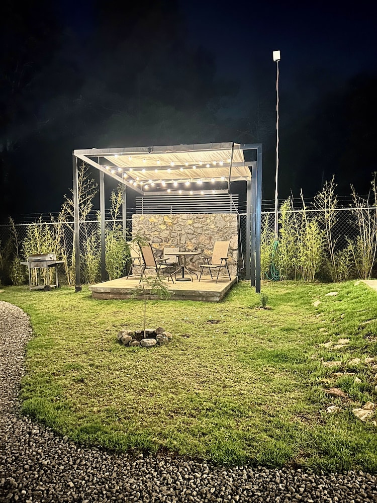 Outdoor wedding area