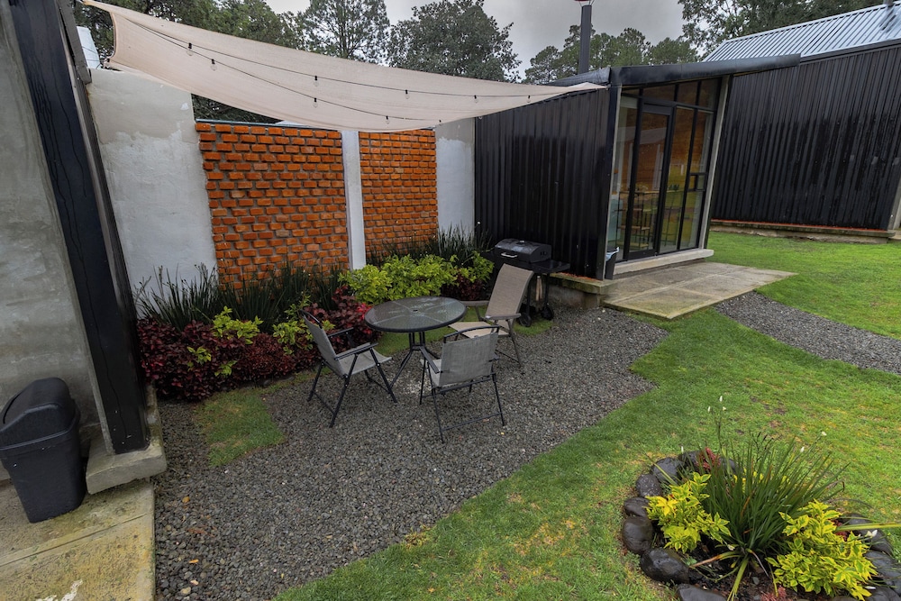 Outdoor banquet area