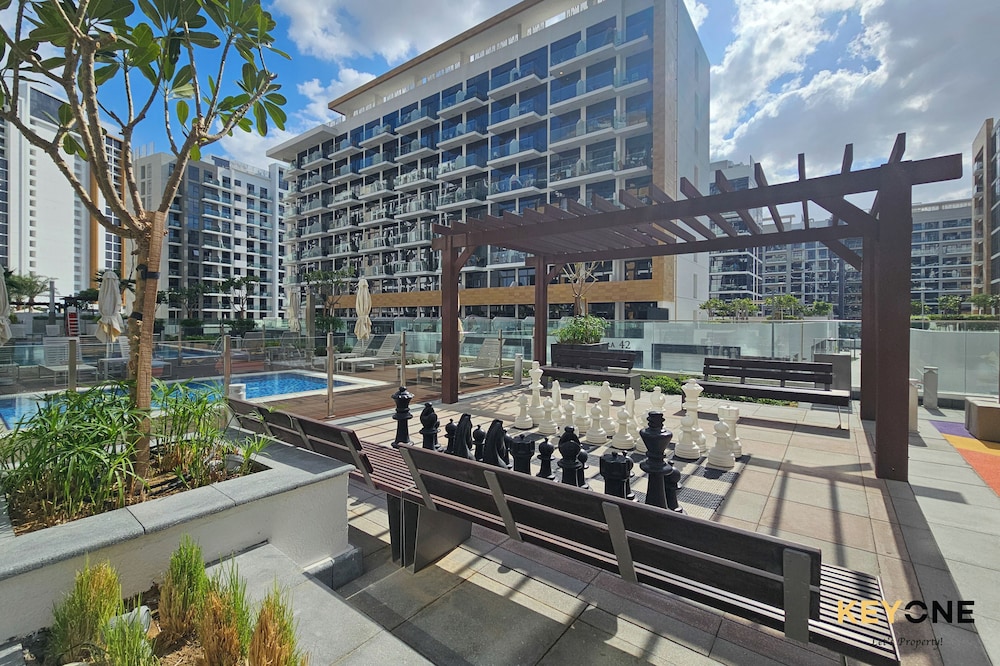 Outdoor banquet area