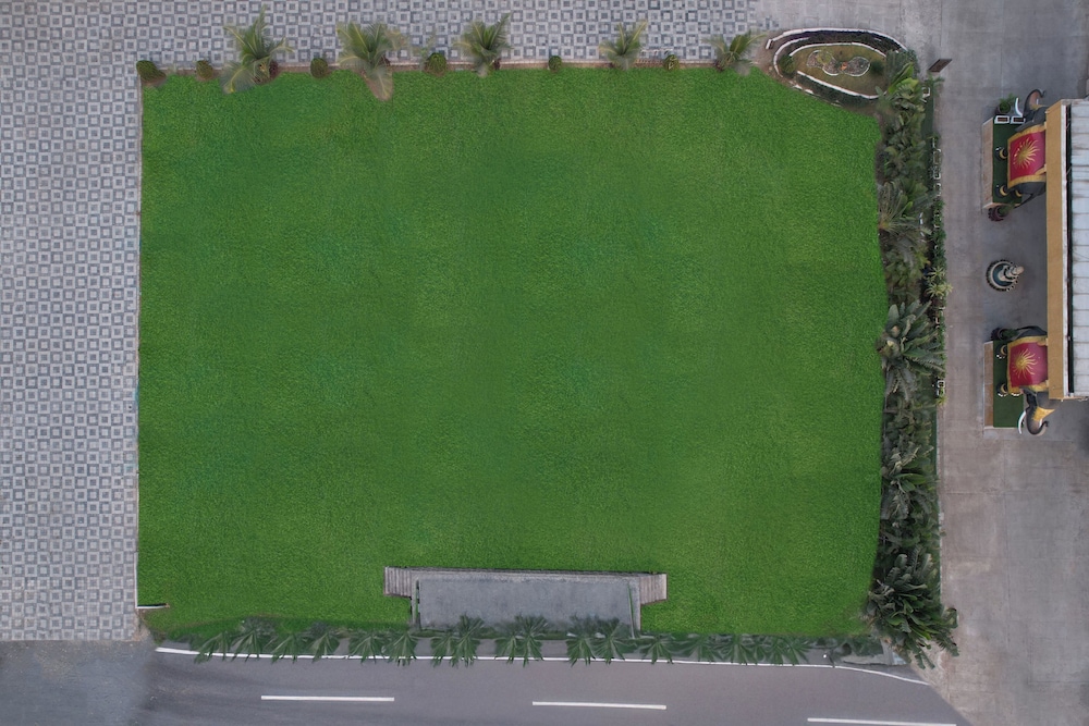 Outdoor banquet area