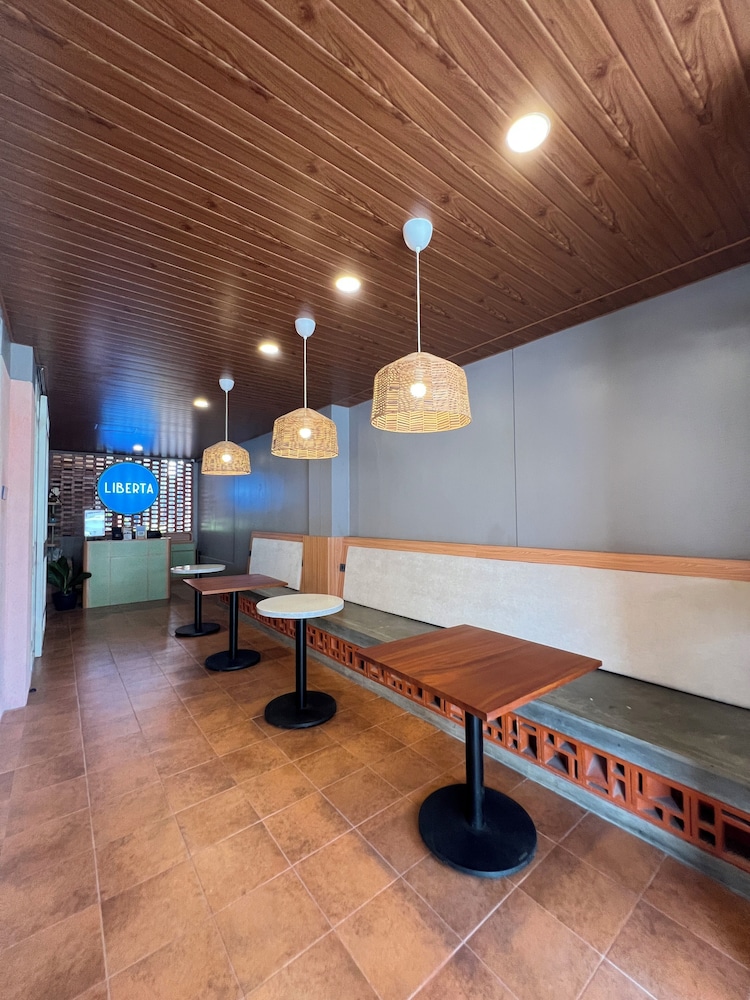 Outdoor banquet area