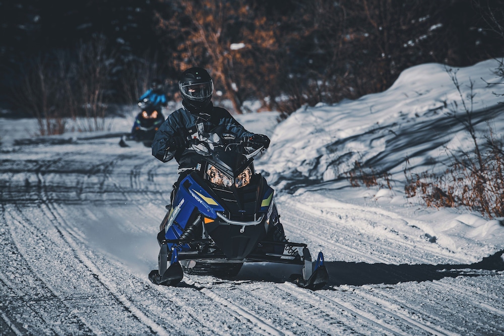 Snowmobiling