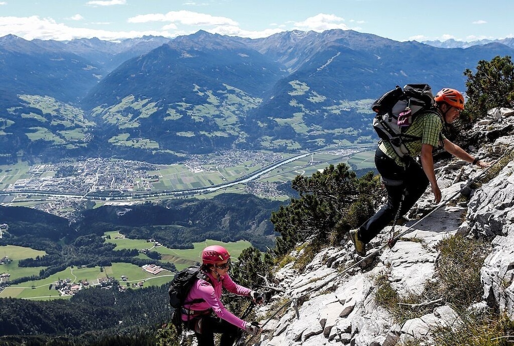 Outdoor rock climbing