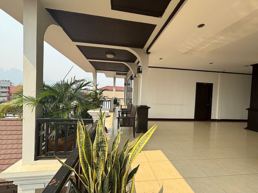 Outdoor wedding area