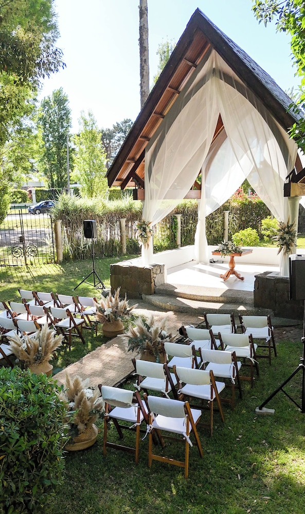 Outdoor wedding area