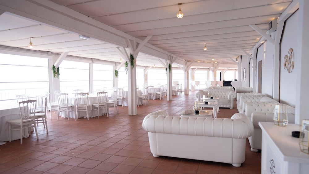 Outdoor wedding area