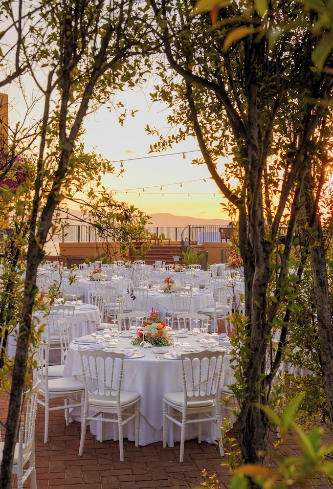 Outdoor banquet area