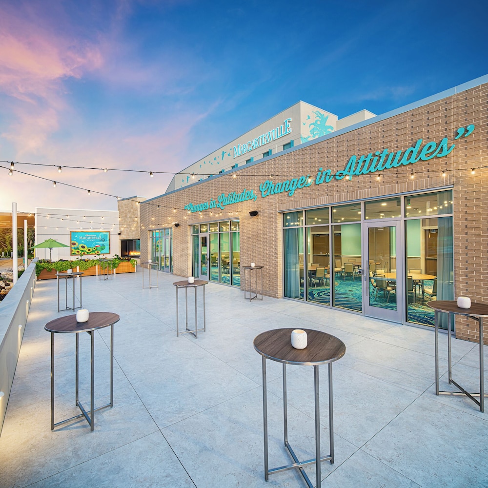 Outdoor banquet area