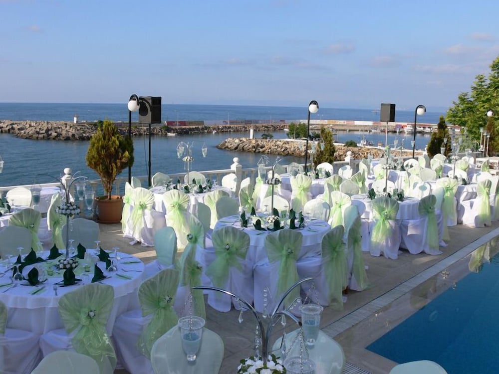 Outdoor wedding area