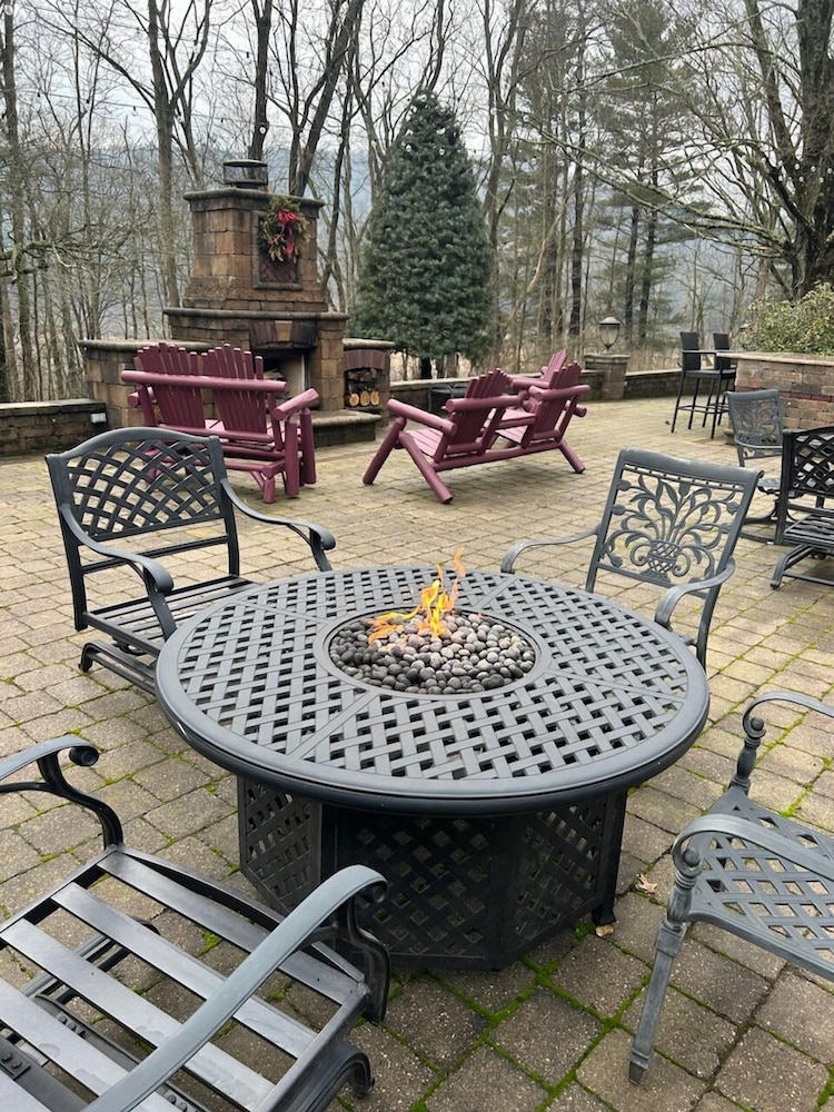 Outdoor banquet area