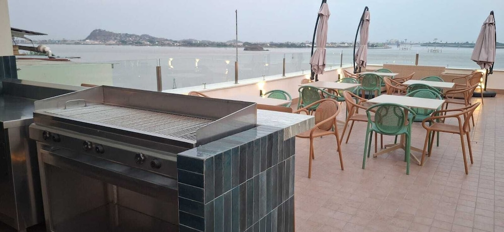 Outdoor wedding area