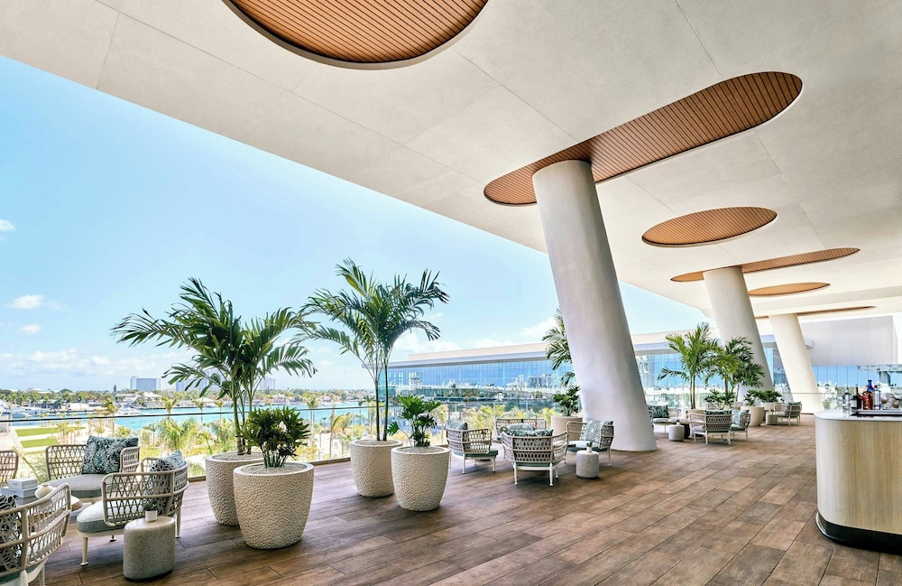 Outdoor banquet area