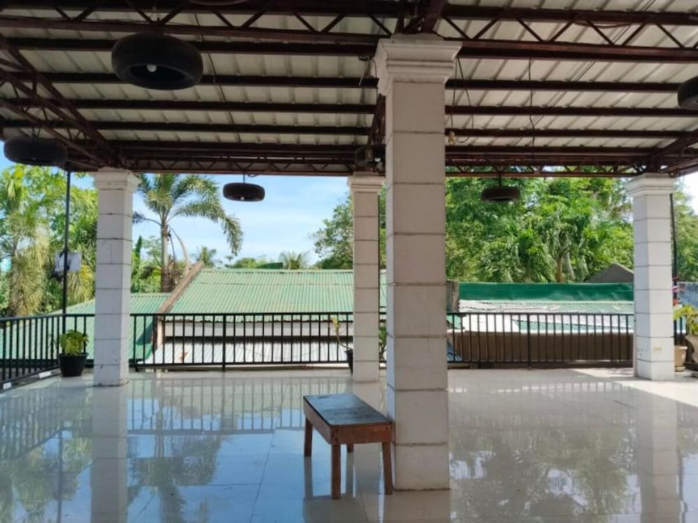 Outdoor wedding area