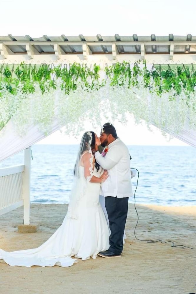 Outdoor wedding area