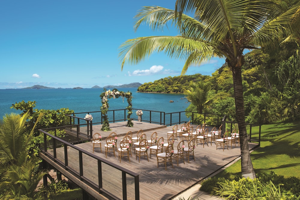 Outdoor wedding area