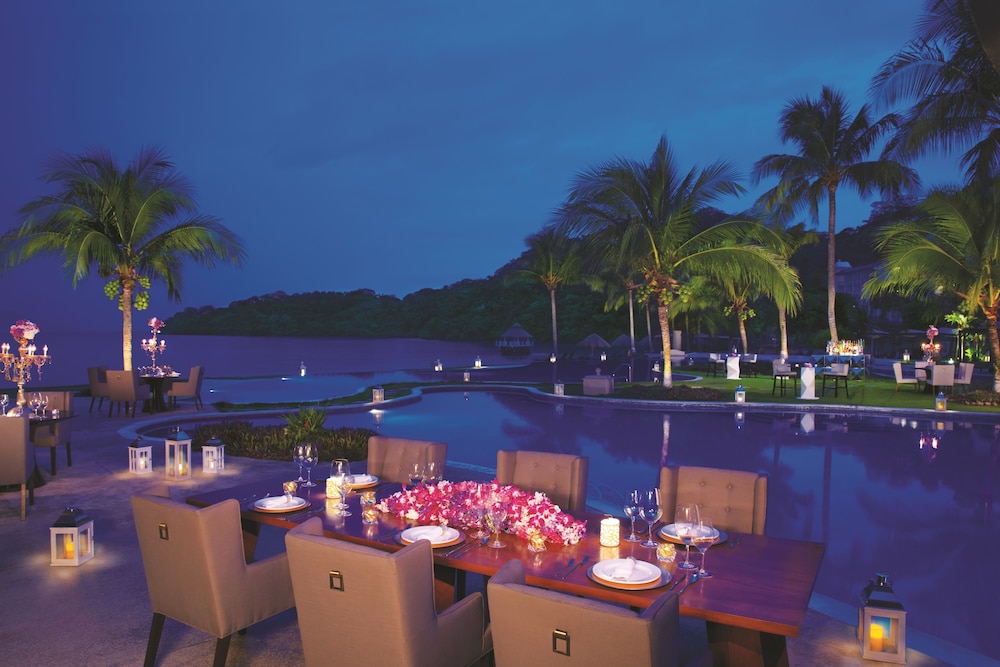 Outdoor banquet area