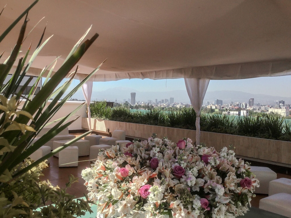 Outdoor banquet area