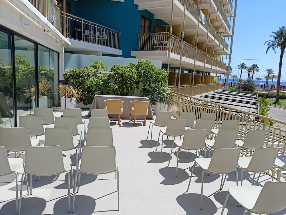 Outdoor wedding area