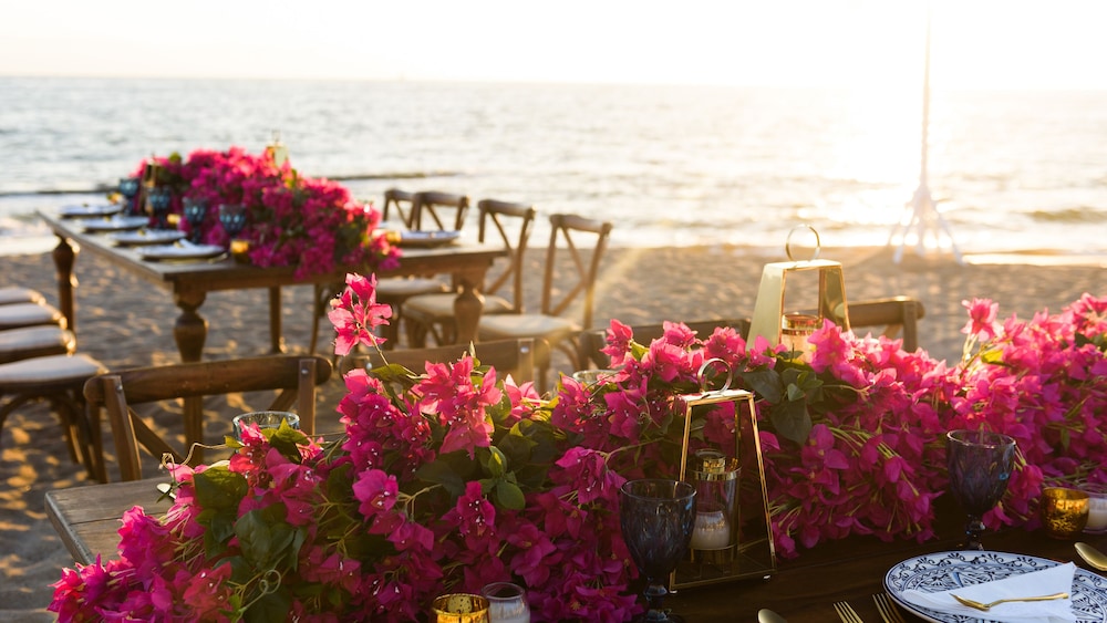 Outdoor wedding area