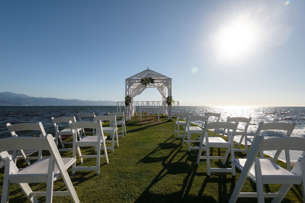 Outdoor wedding area