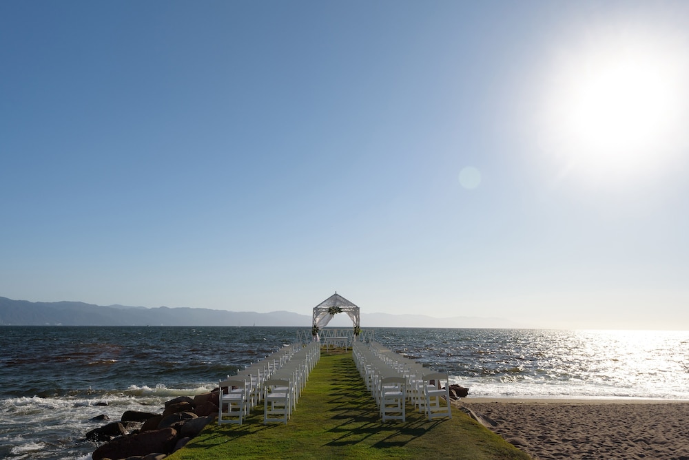 Outdoor wedding area