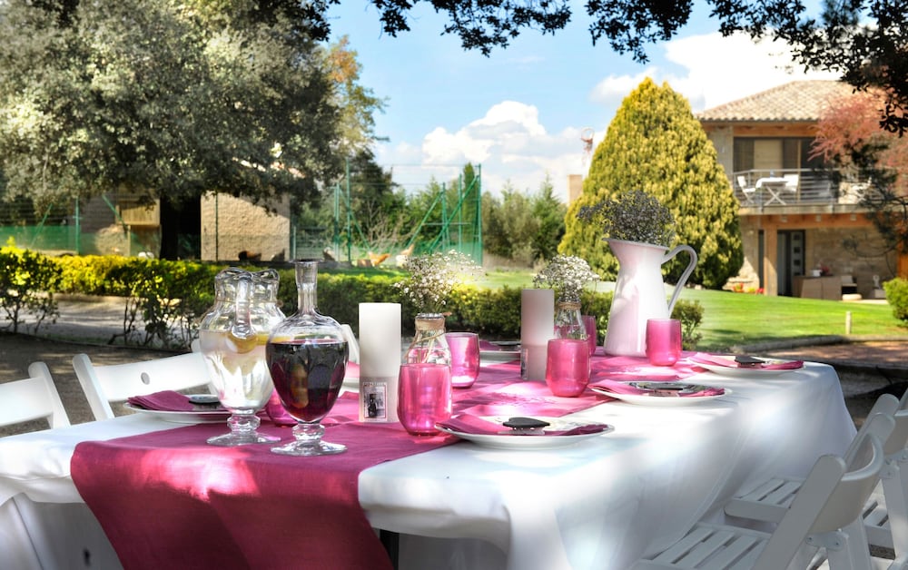 Outdoor wedding area