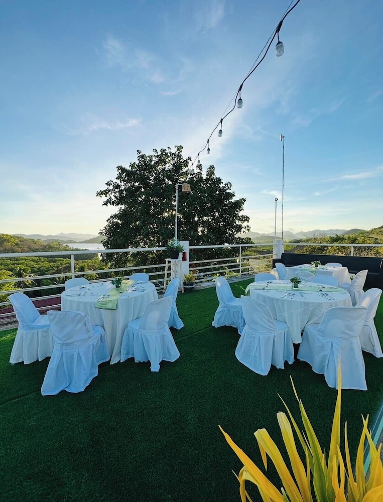 Outdoor wedding area