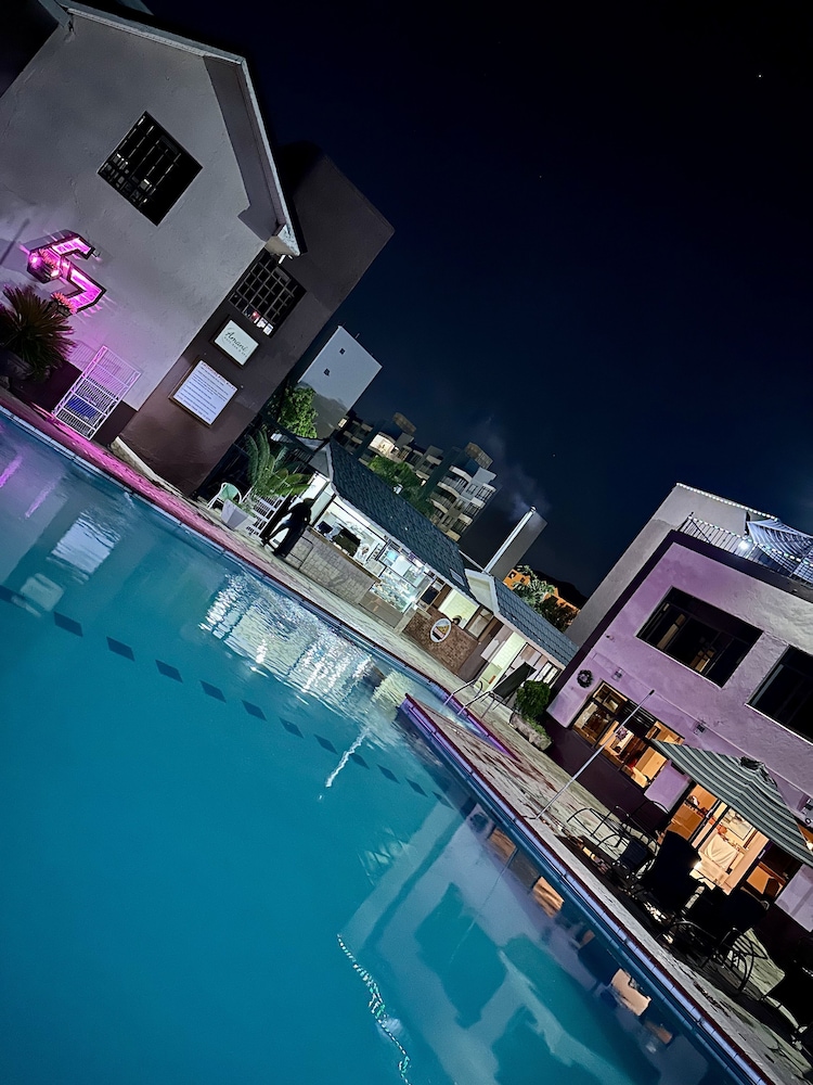 Outdoor banquet area