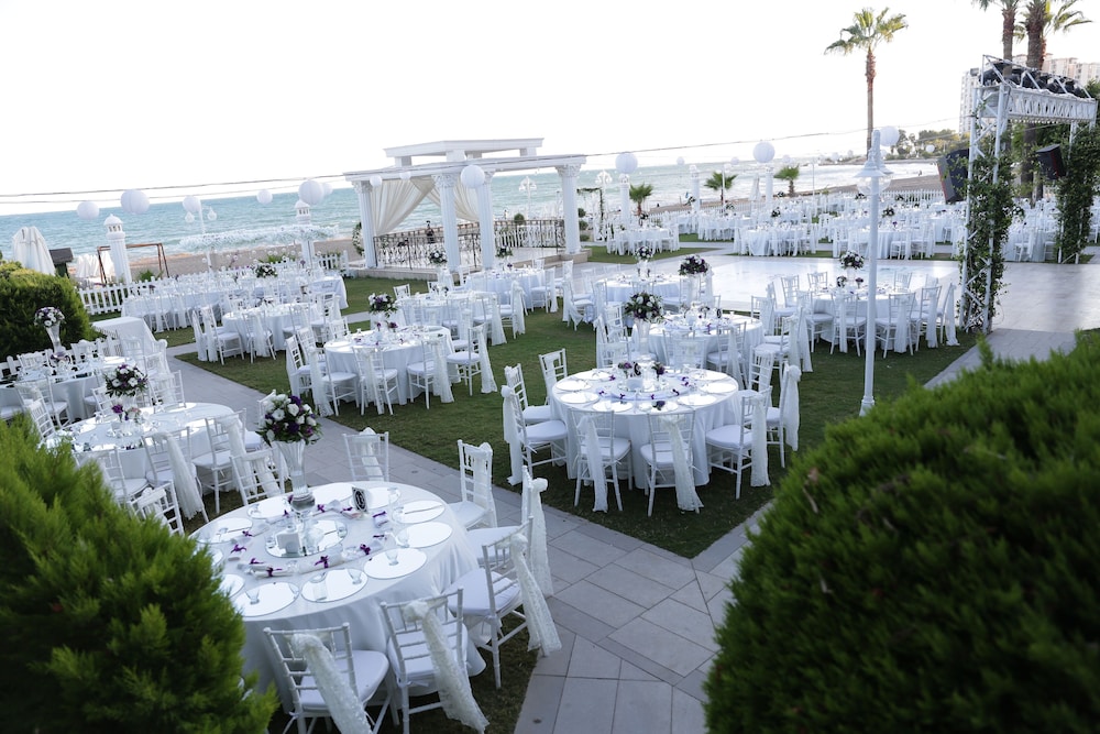 Outdoor wedding area