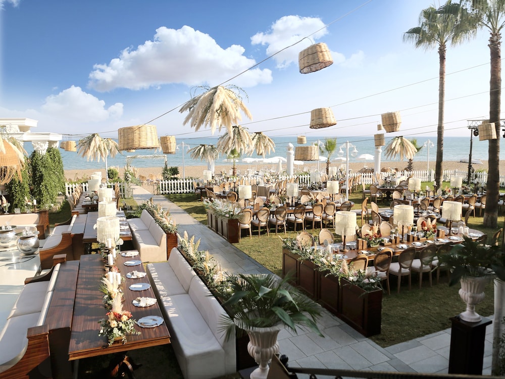 Outdoor wedding area