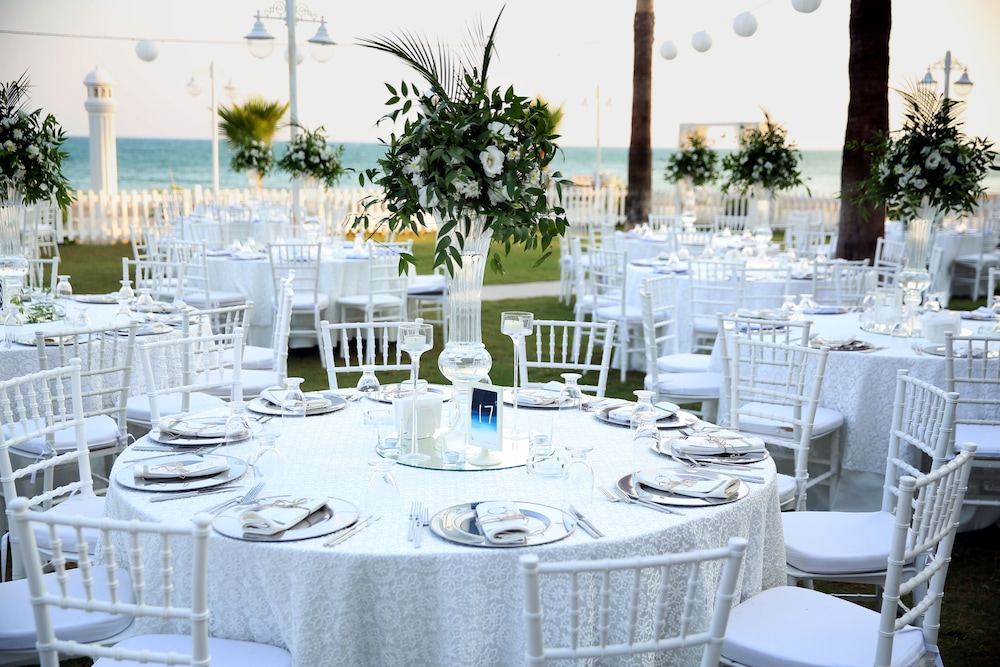 Outdoor wedding area