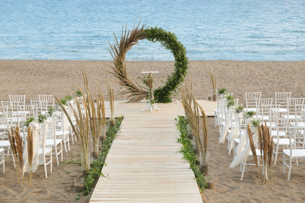Outdoor wedding area