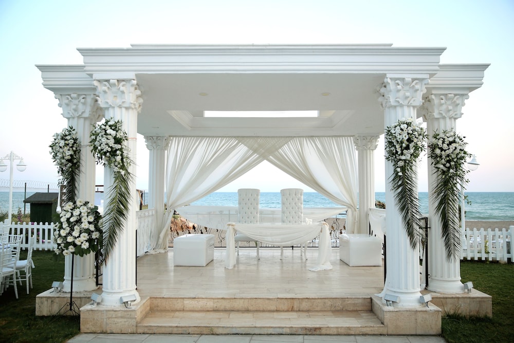 Outdoor wedding area
