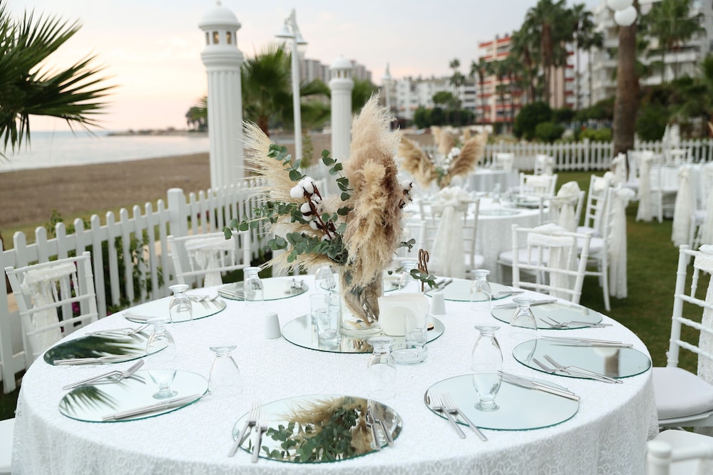 Outdoor wedding area