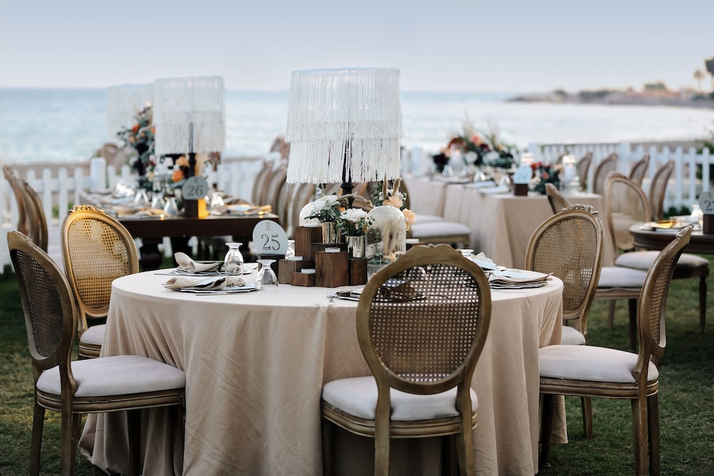 Outdoor wedding area