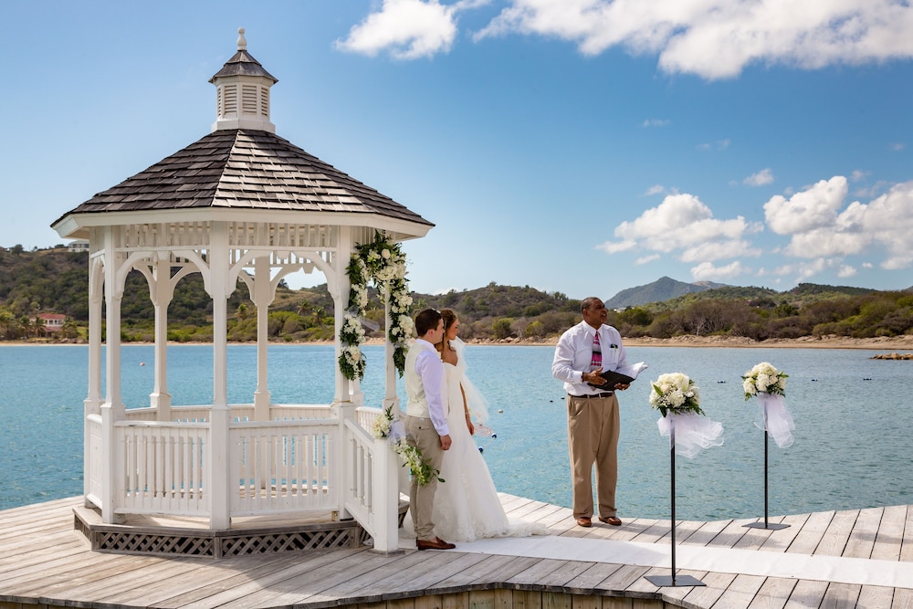 Outdoor wedding area